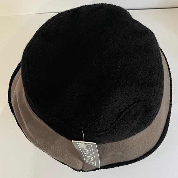 Alpha Spin Two Toned Tan & Black Wool Blend Bucket Hat or Bowl Hat Made in USA main image 9